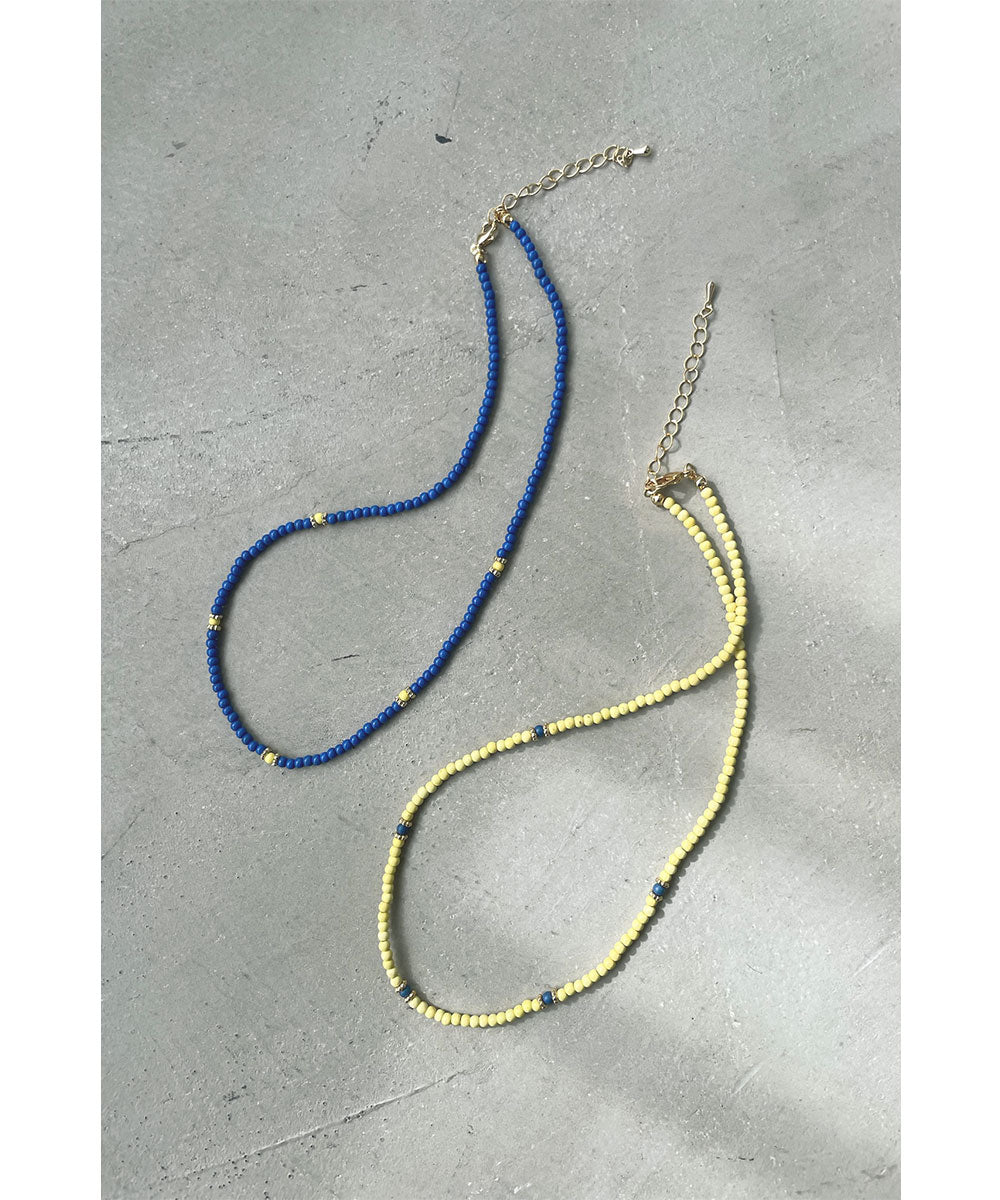 SYNTHETIC STONE COLOR NECKLACE