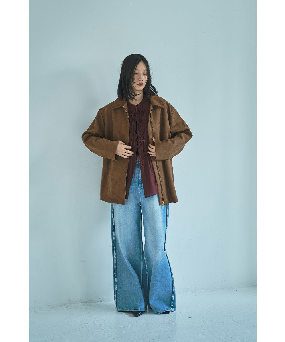 SALE】FAKE SUEDE BLOUSON
