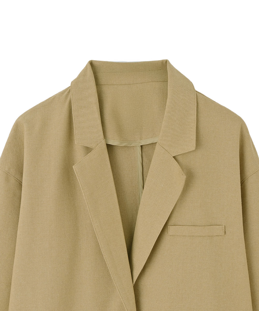 LINEN BLEND OVER JACKET