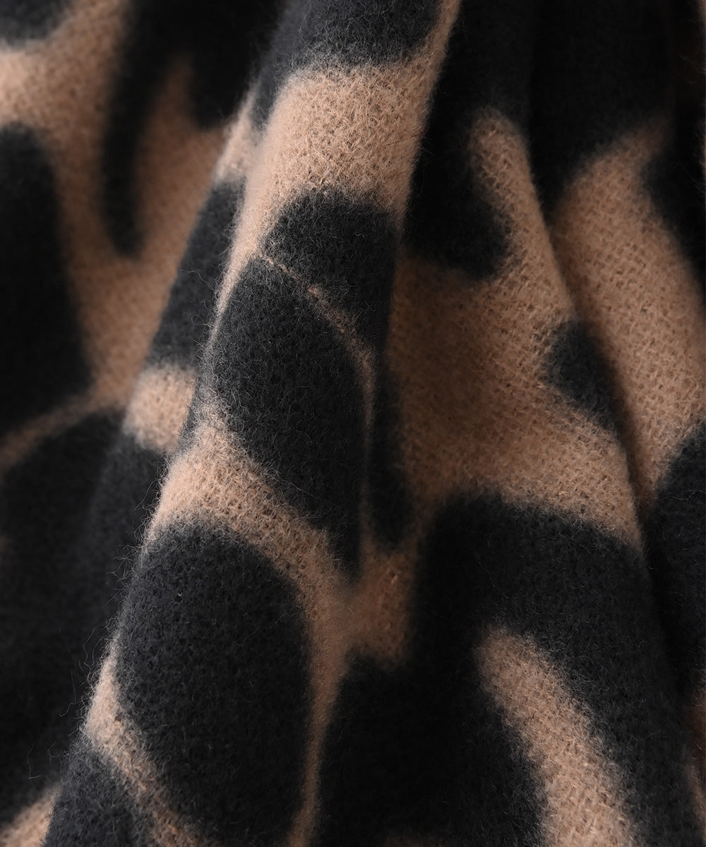 LEOPARD BRUSHED STOLE