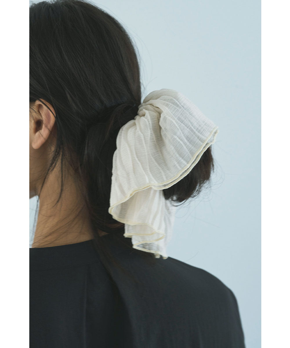 SHEER PLEATS CHOUCHOU