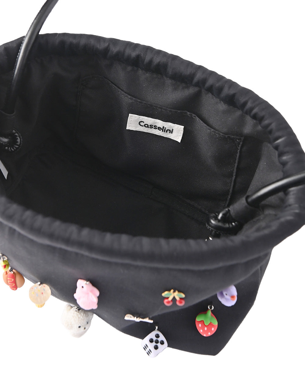 casselini]CHARM ATTACHED SHOULDER BAG