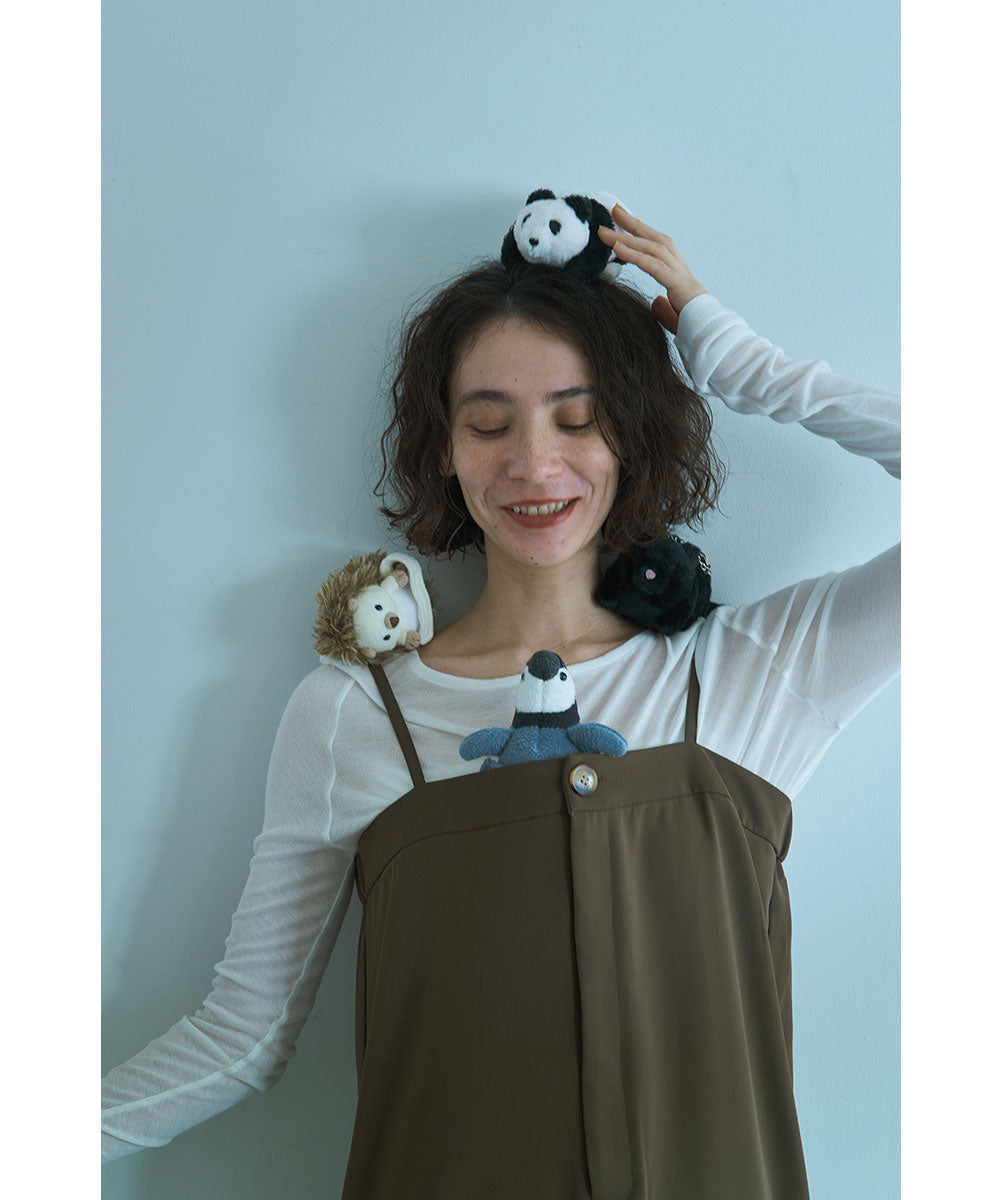 ミニポーチ11点(チャーム付) ANIMAL CHARM POUCH(HEDGEHOG & PENGUIN)