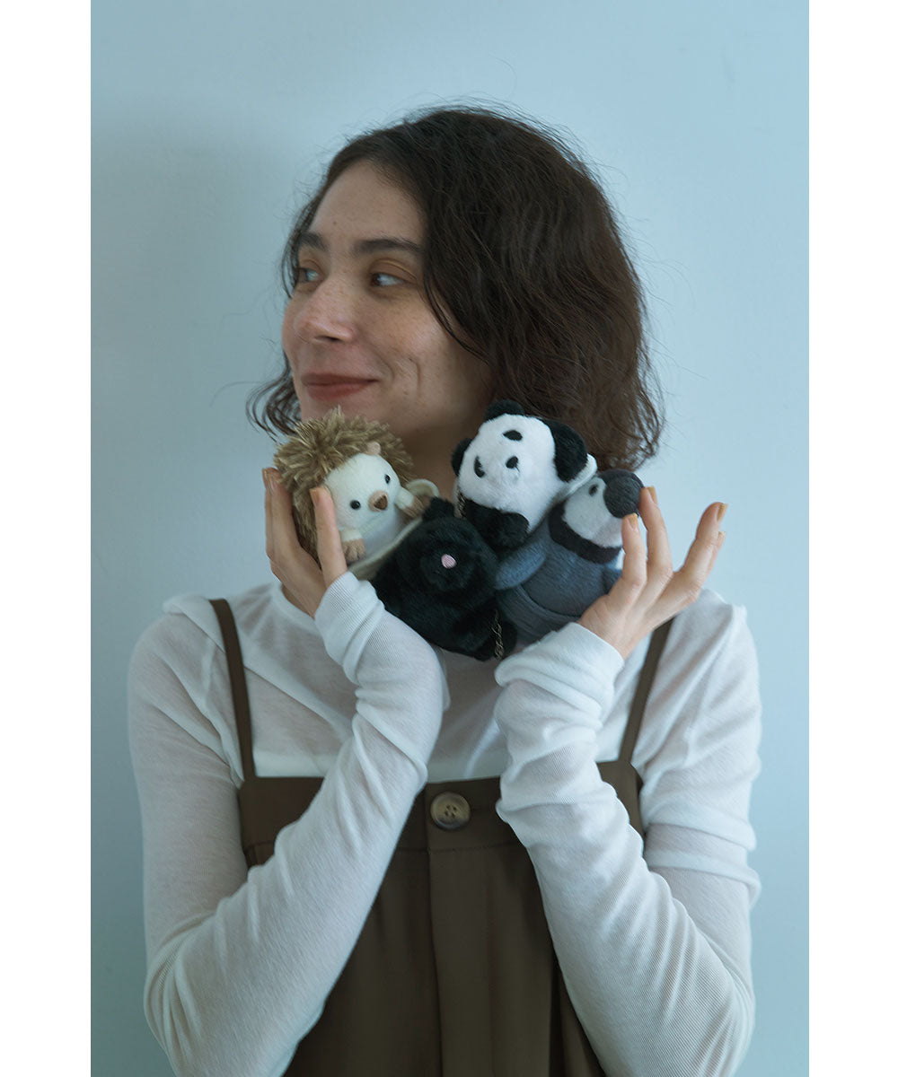 ANIMAL CHARM POUCH(HEDGEHOG & PENGUIN)