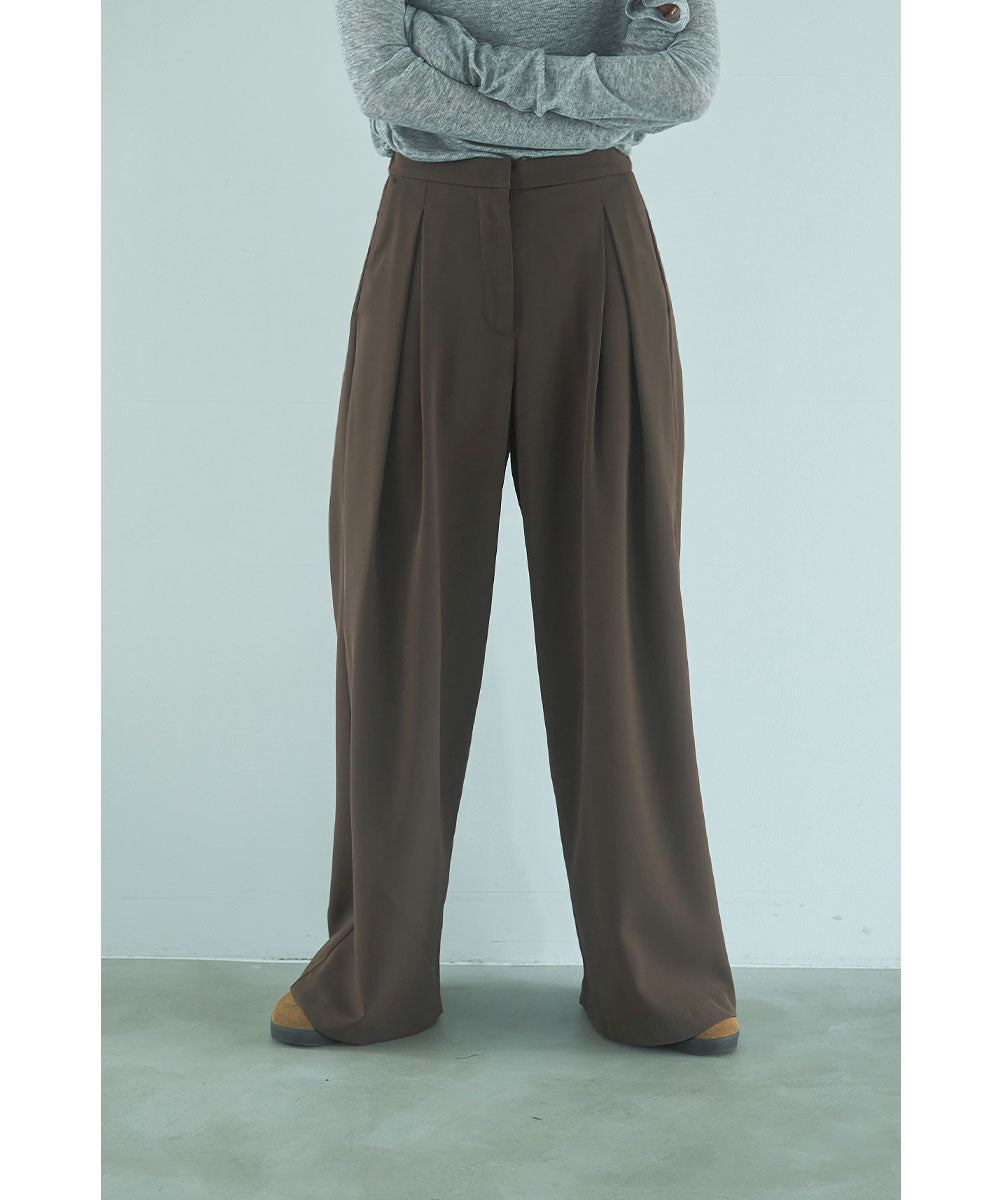 KKfashionさんコラボ】BELT SET TUCK PANTS