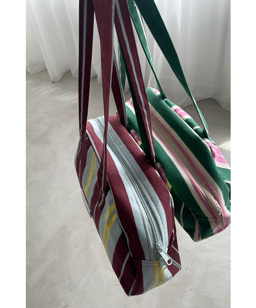 STRIPE BOSTON BAG