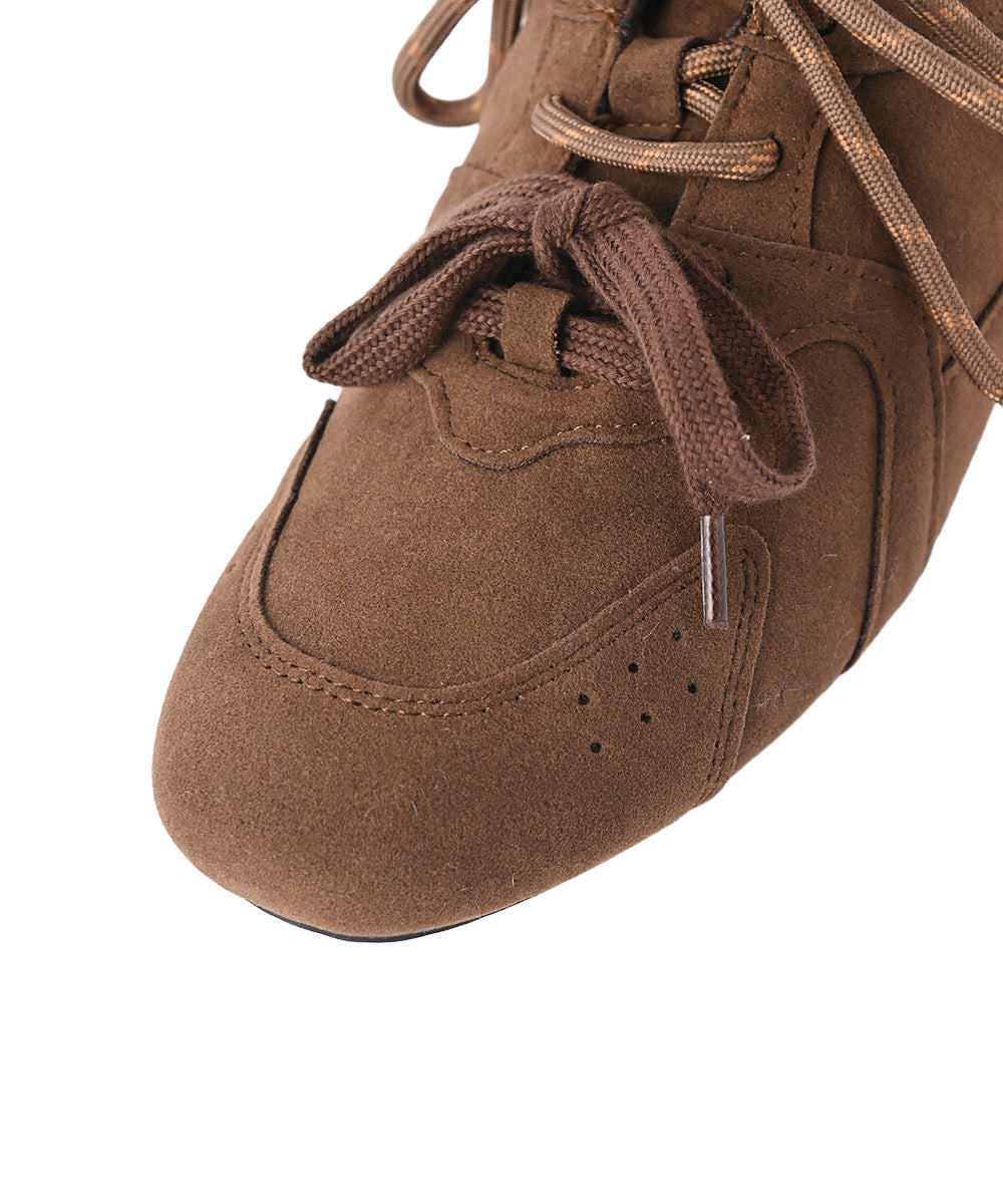 DUAL LACE SUEDE SNEAKERS