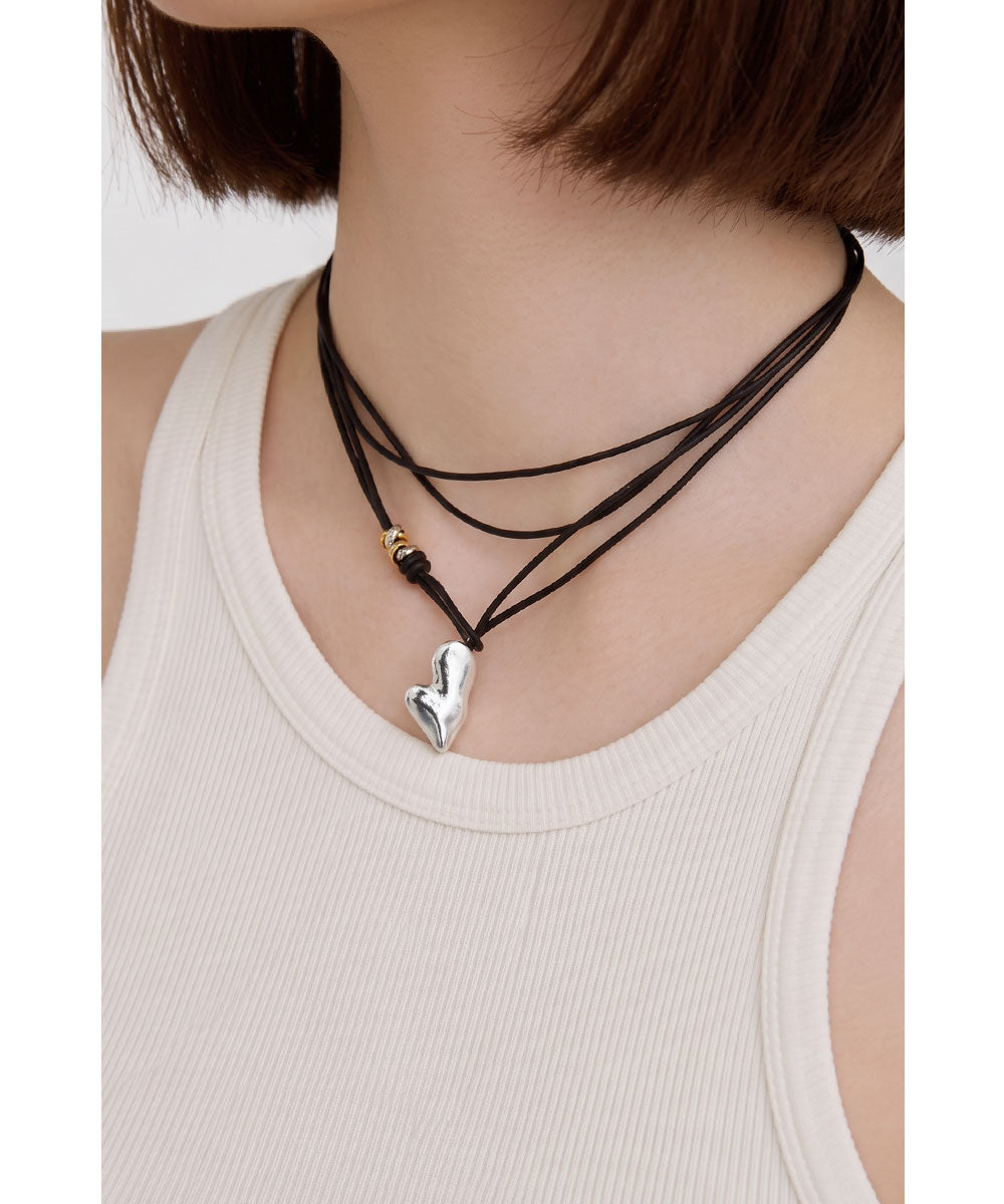 LAPUIS】HEART WRAP CHOKER