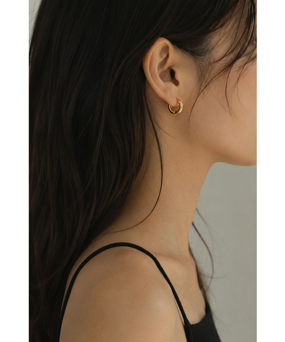 STAINLESS]3D MINI HOOP PIERCE