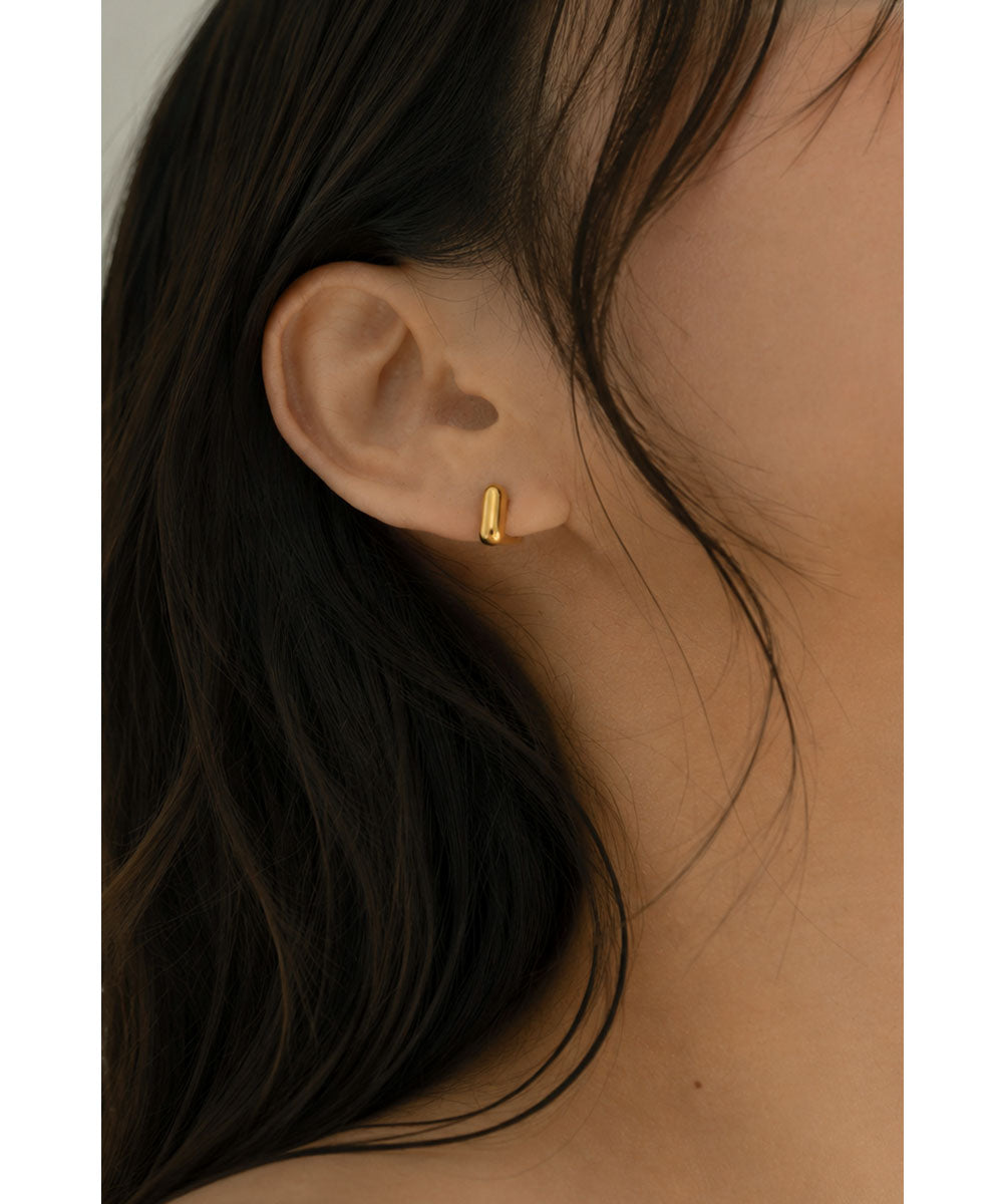 STAINLESS] SQUARE HOOP PIERCE