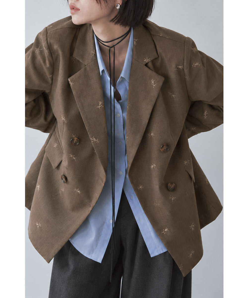 EMBROIDERY DOUBLE JACKET